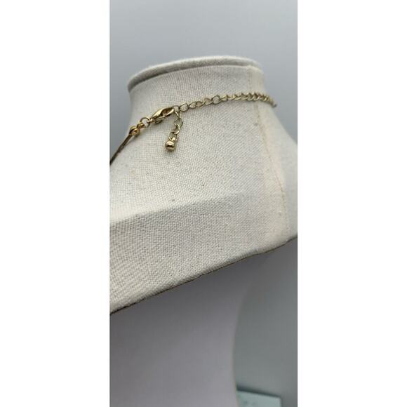 Multi Layered Faux Pearl And Black Beaded Wire Necklace And Faux Pearl Earrings - Picture 5 of 5